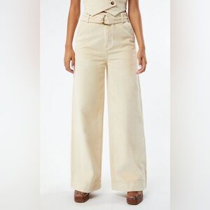 MinkPinK, XS, Cream, Thea Cord Pants